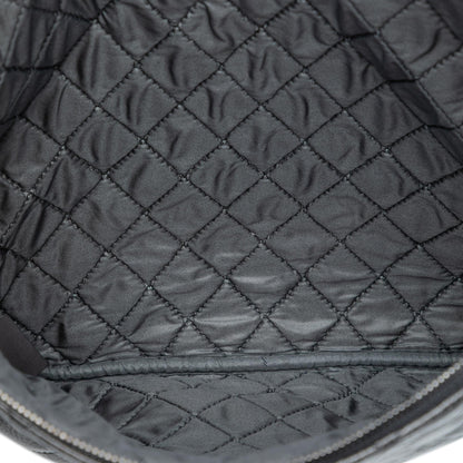 Chanel Large Quilted Iridescent Patent O Case Clutch