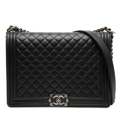 Chanel Large Quilted Lambskin Boy Flap