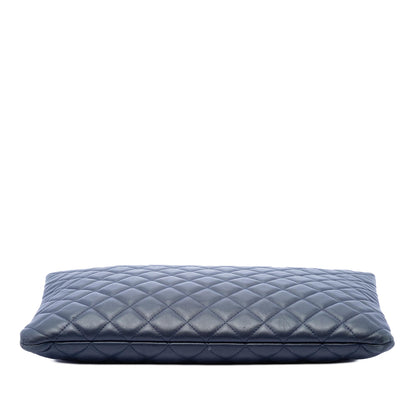 Chanel Large Quilted Lambskin Casino Charms O Case Clutch