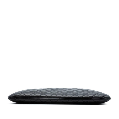 Chanel Large Quilted Lambskin Casino Charms O Case Clutch
