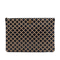 Chanel Large Quilted Lambskin Cross Stitch O Case Clutch