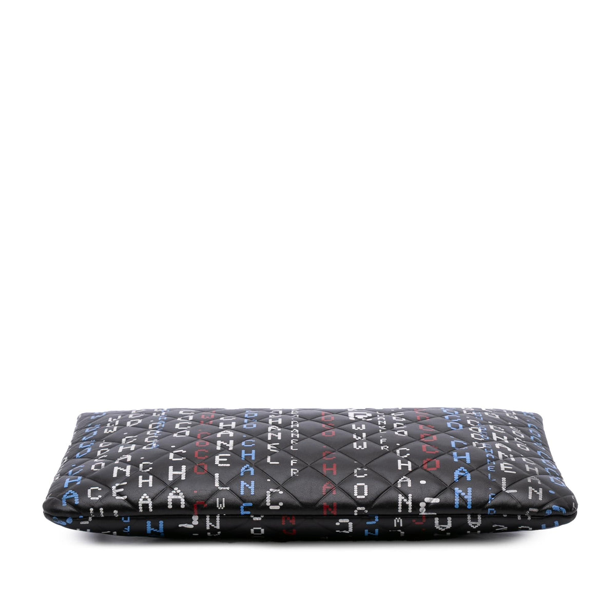 Chanel Large Quilted Lambskin Data Center O Case Clutch
