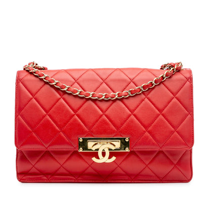 Chanel Large Quilted Lambskin Golden Class Flap