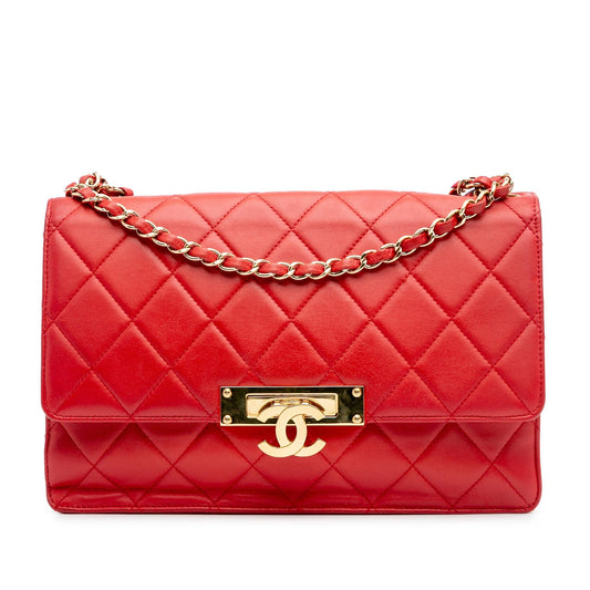 Chanel Large Quilted Lambskin Golden Class Flap