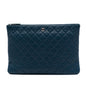 Chanel Large Quilted Lambskin O Case Clutch