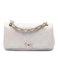 Chanel Large Quilted Lambskin Twist Chain Enamel CC Flap