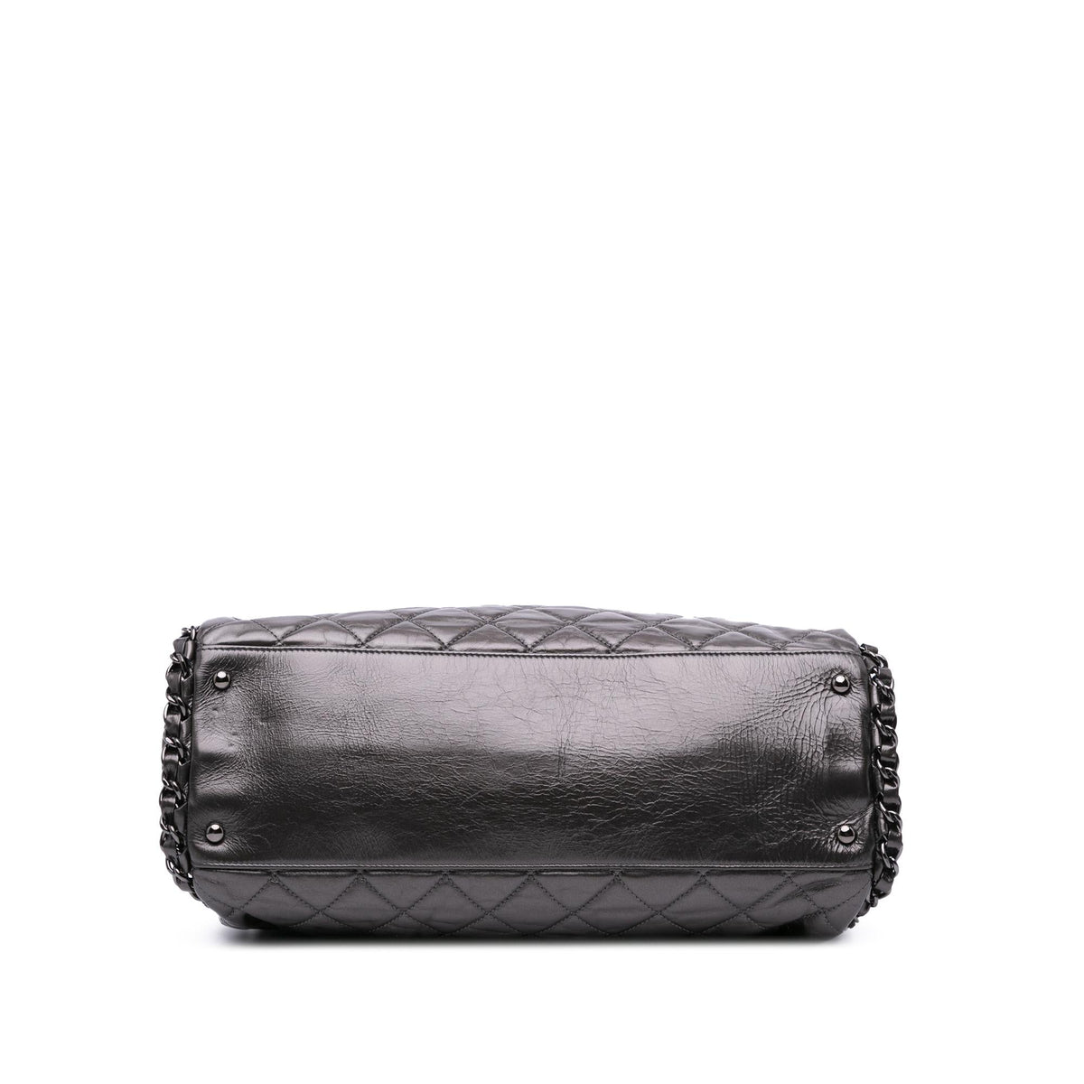 Chanel Large Quilted Metallic Calfskin Chain Me Hobo
