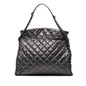 Chanel Large Quilted Metallic Calfskin Chain Me Hobo