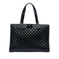 Chanel Large Quilted Patent Boy Shopping Tote