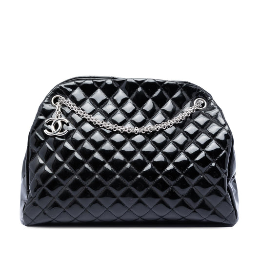 Chanel Large Quilted Patent Just Mademoiselle Bowling Bag