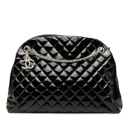 Chanel Large Quilted Patent Just Mademoiselle Bowling Bag