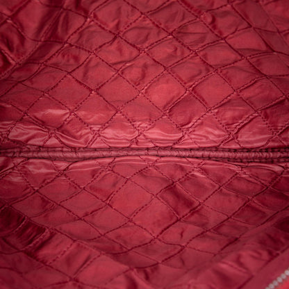 Chanel Large Quilted Patent O Case Clutch