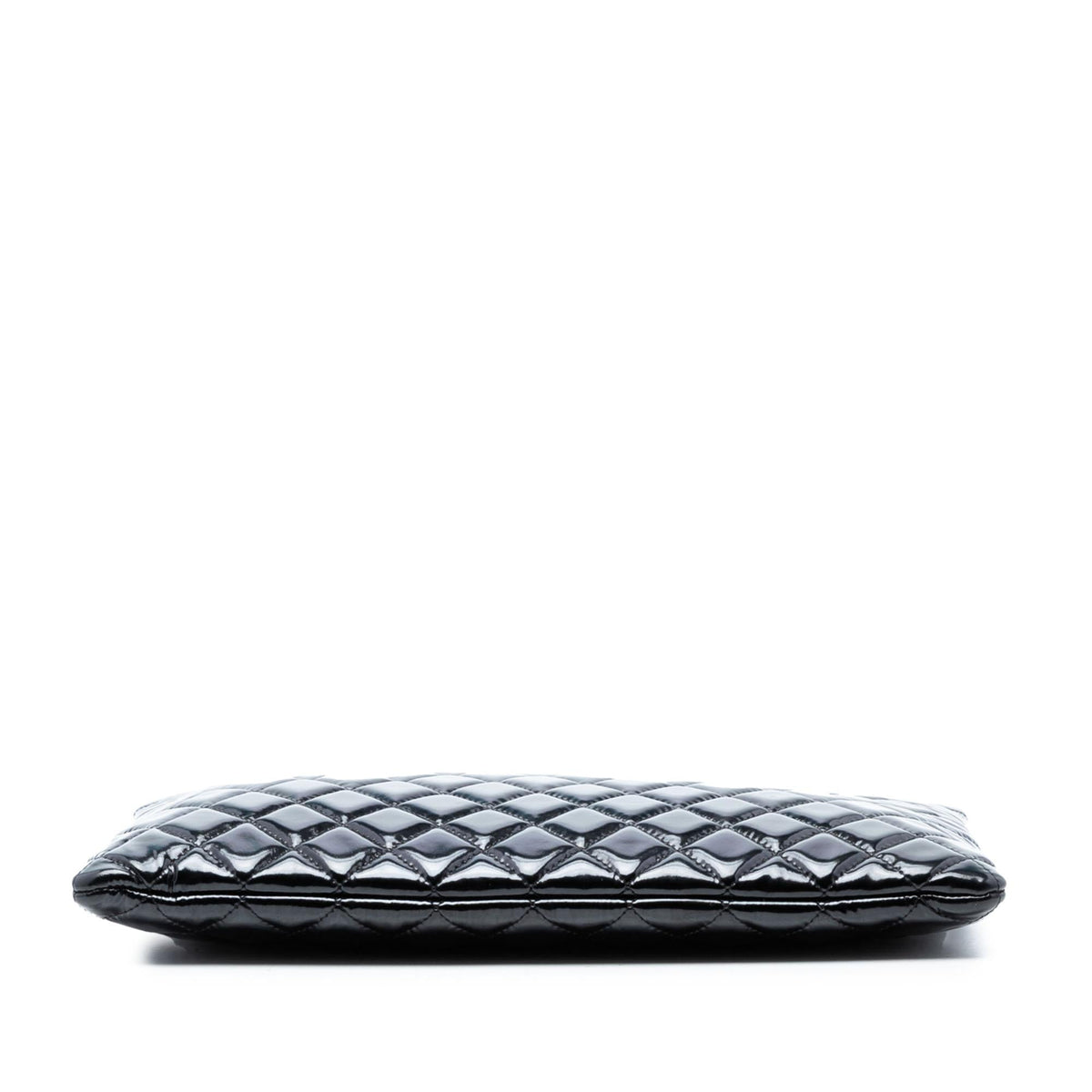 Chanel Large Quilted Patent O Case Clutch