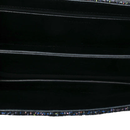 Chanel Large Quilted Tweed Beauty Lock Flap