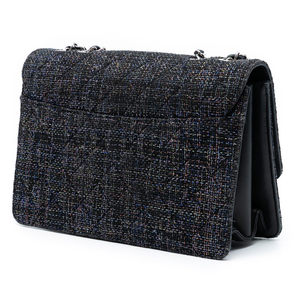 Chanel Large Quilted Tweed Beauty Lock Flap