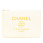 Chanel Large Raffia Deauville O Case Clutch