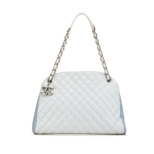Chanel Large Tricolor Caviar Just Mademoiselle Bowling Bag