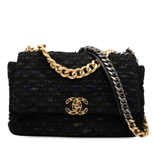 Chanel Large Tweed 19 Flap