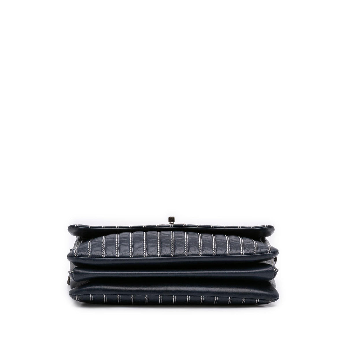 Chanel Large Vertical Quilted Lambskin Stitched Single Flap