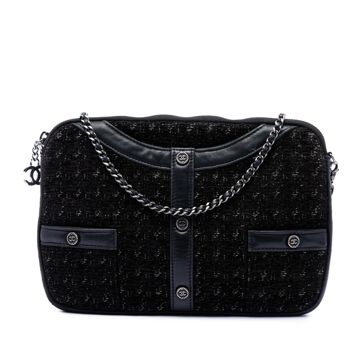 Chanel Limited Edition Tweed Girl Jacket Clutch on Chain