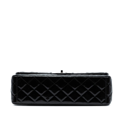 Chanel Maxi Classic Patent Double Flap
