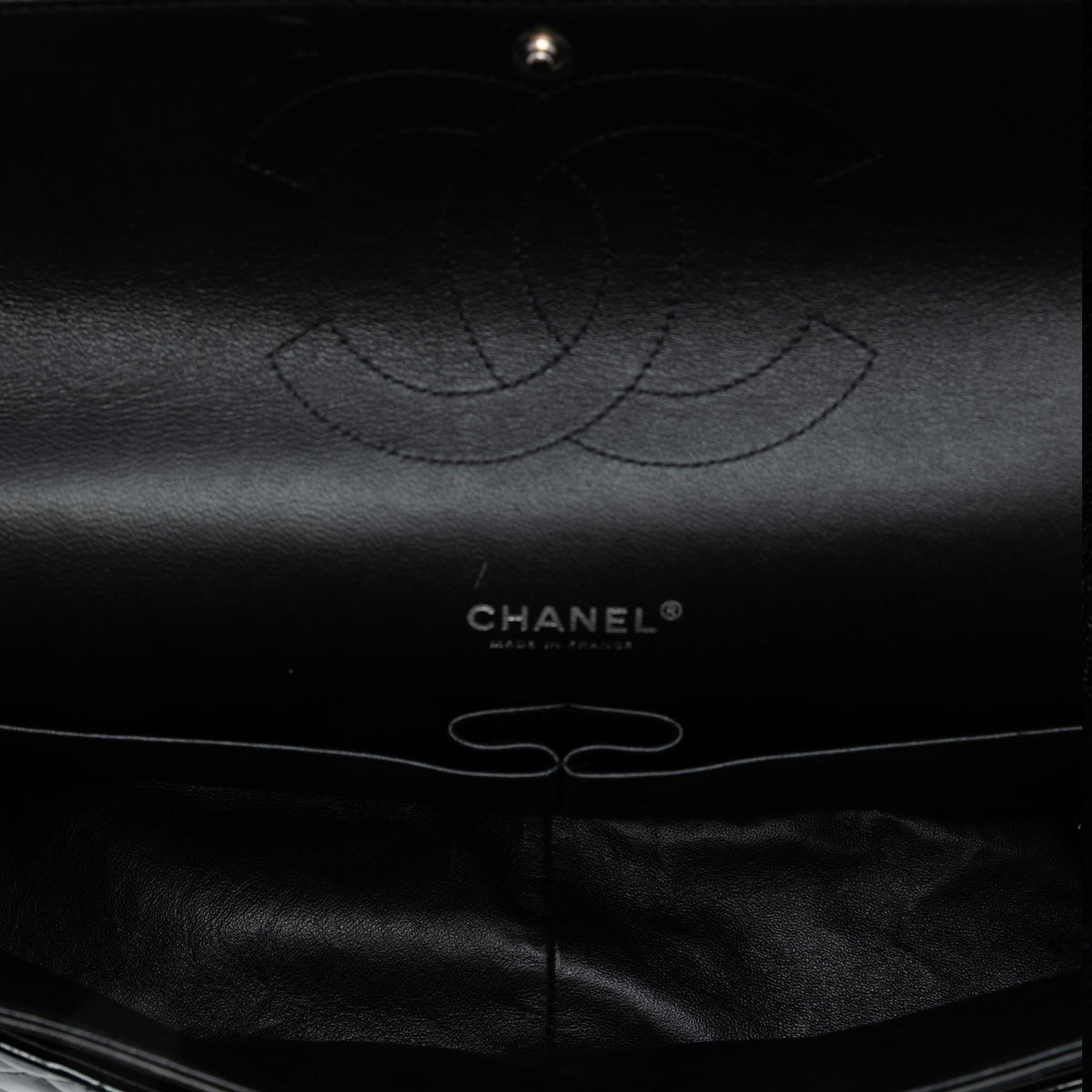Chanel Maxi Classic Patent Double Flap