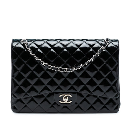 Chanel Maxi Classic Patent Double Flap