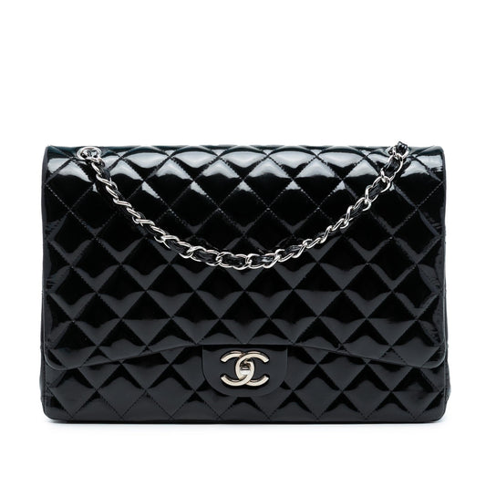 Chanel Maxi Classic Patent Double Flap