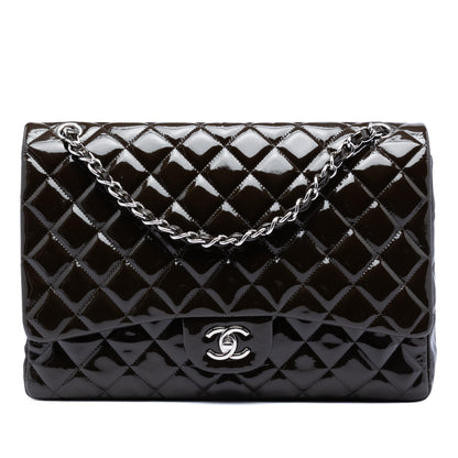 Chanel Maxi Classic Patent Double Flap