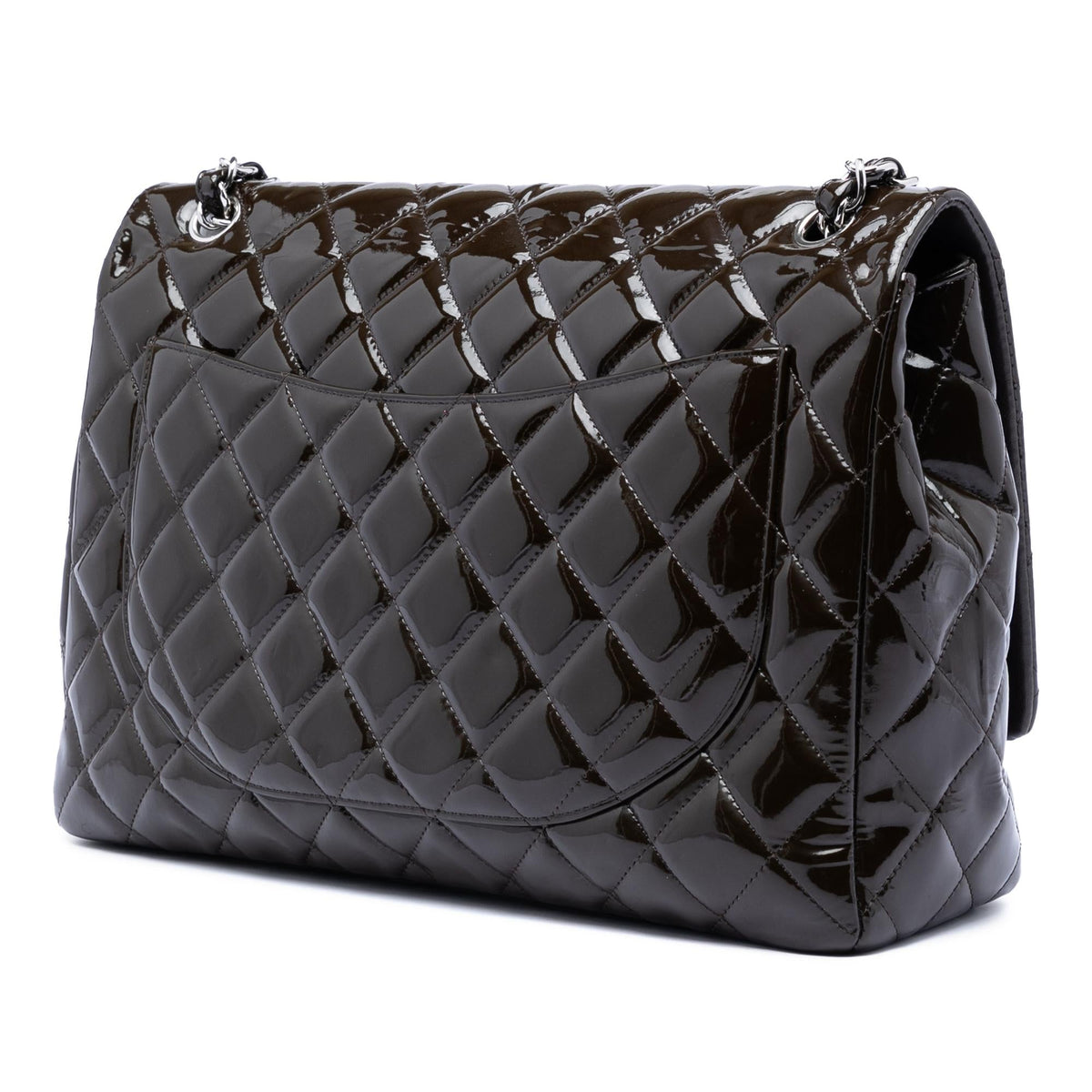 Chanel Maxi Classic Patent Double Flap
