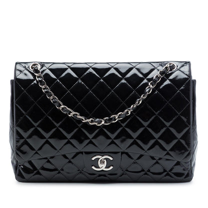 Chanel Maxi Classic Patent Double Flap