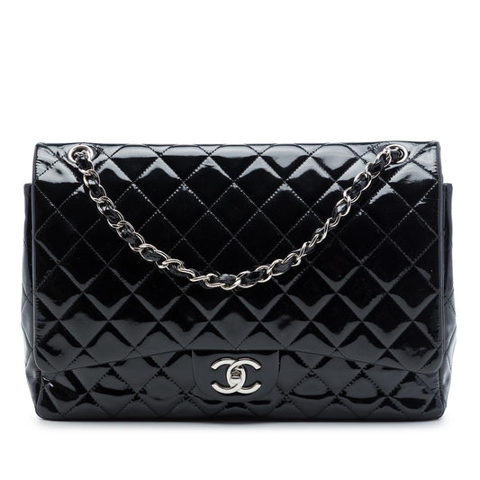 Chanel Maxi Classic Patent Double Flap