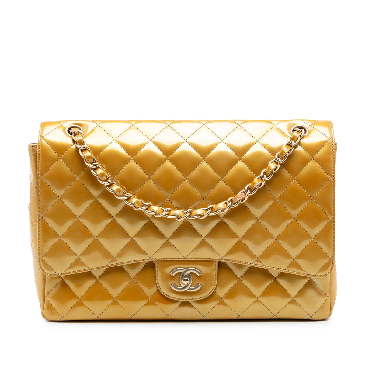 Chanel Maxi Classic Patent Single Flap