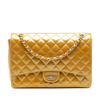 Chanel Maxi Classic Patent Single Flap