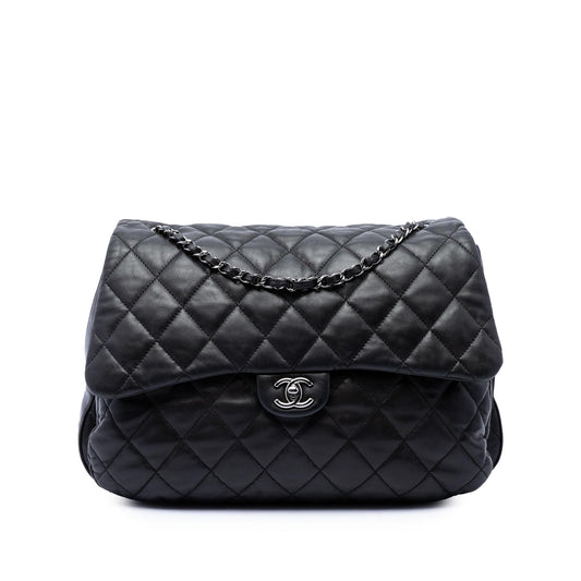 Chanel Maxi Quilted Lambskin 3 Accordion Flap