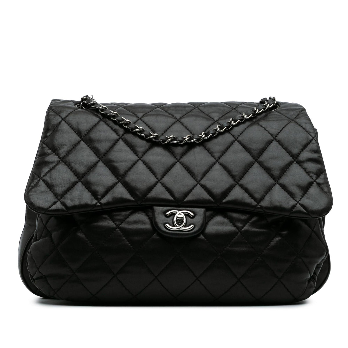 Chanel Maxi Quilted Lambskin 3 Flap