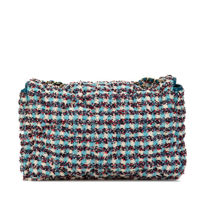 Chanel Maxi Tweed Chesterfield Single Flap