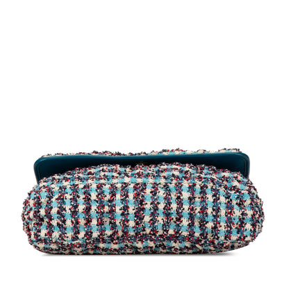 Chanel Maxi Tweed Chesterfield Single Flap