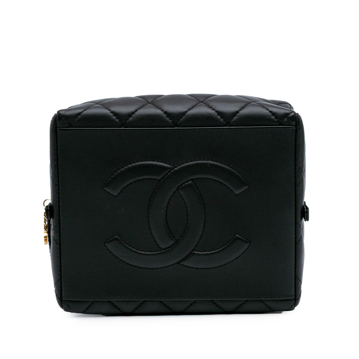 Chanel Métiers d'Art CC Quilted Lambskin Box Top Handle Satchel