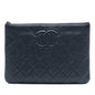 Chanel Medium CC Quilted Caviar O Case Clutch