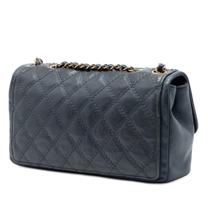 Chanel Medium CC Quilted Iridescent Calfskin Sheriff Star Flap