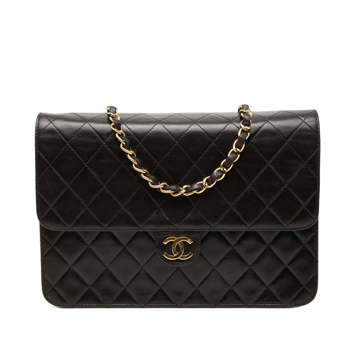 Chanel Medium CC Quilted Lambskin Single Flap
