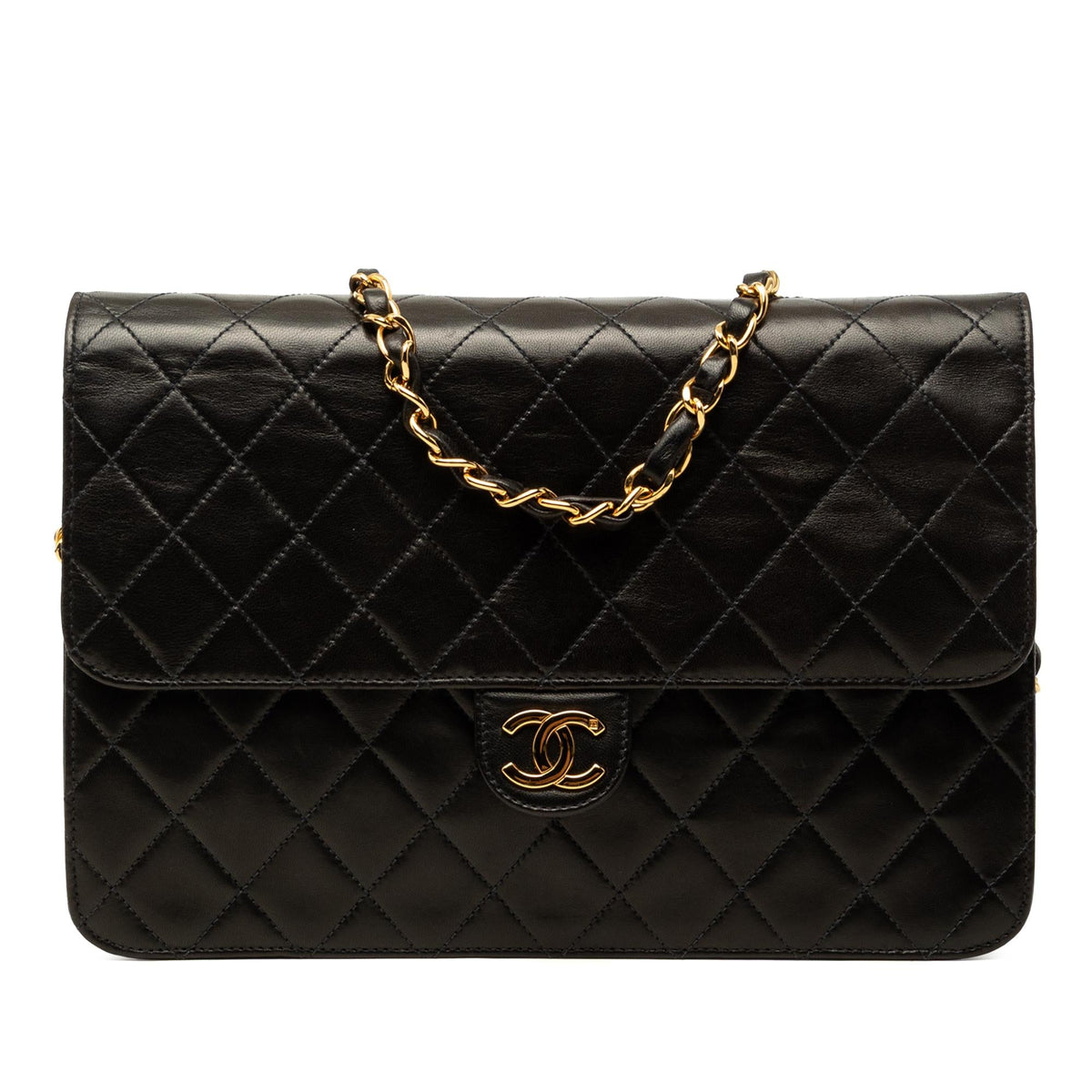 Chanel Medium CC Quilted Lambskin Single Flap