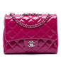 Chanel Medium CC Quilted Patent Double Compartment Flap