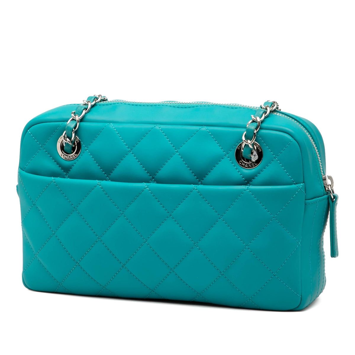 Chanel Medium CC Quilted Rubberized Lambskin Coco Rain Camera Bag