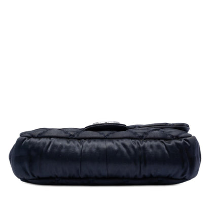Chanel Medium CC Quilted Satin Single Flap