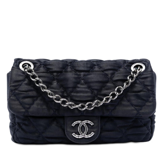 Chanel Medium CC Quilted Satin Single Flap