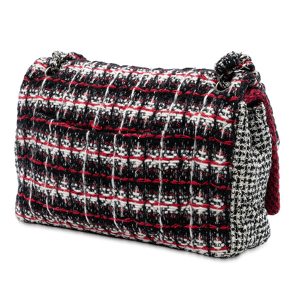 Chanel Medium CC Tweed Multi Print Double Flap