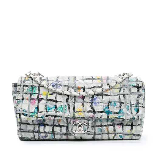 Chanel Medium Calfskin Hand Painted Graffiti Flap