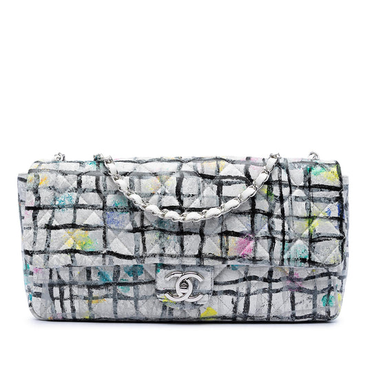 Chanel Medium Calfskin Hand Painted Graffiti Flap